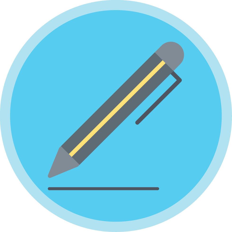 Pen Flat Multi Circle Icon vector