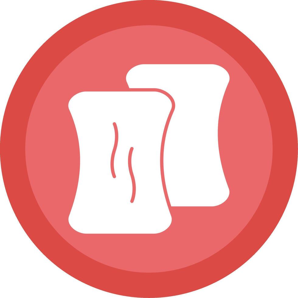 Sponge Glyph Multi Circle Icon vector