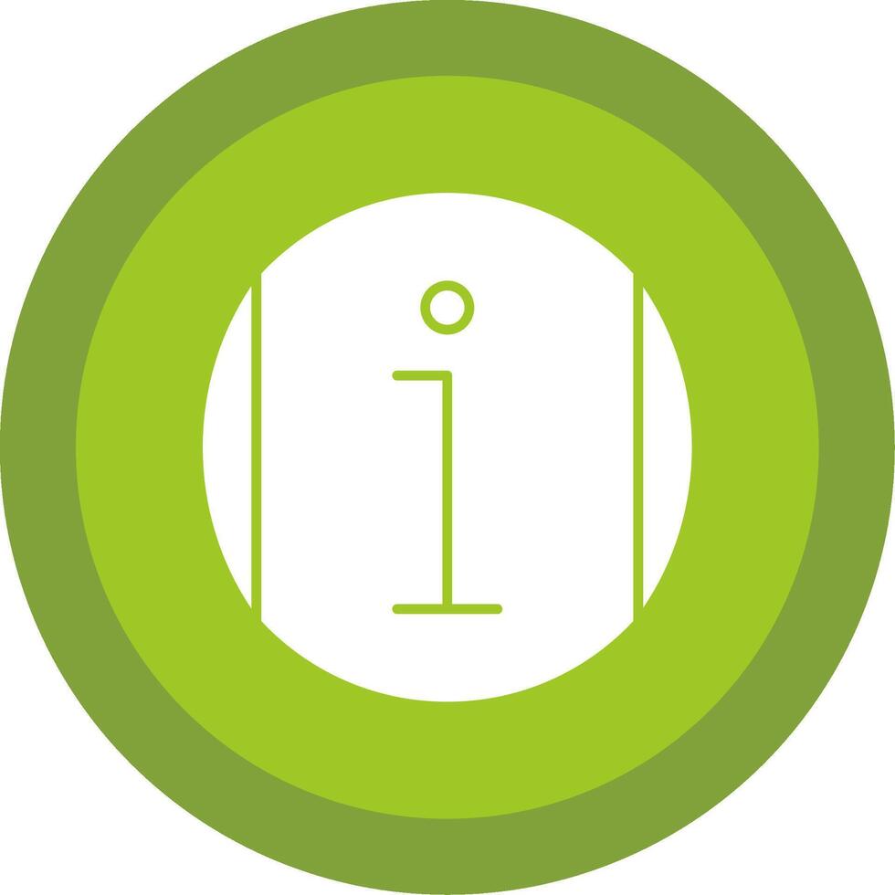 Information Glyph Multi Circle Icon vector