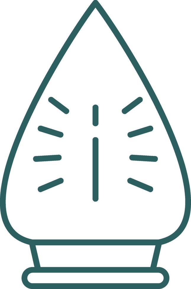 Iron Line Gradient Round Corner Icon vector