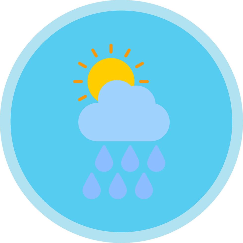 Forecast Flat Multi Circle Icon vector