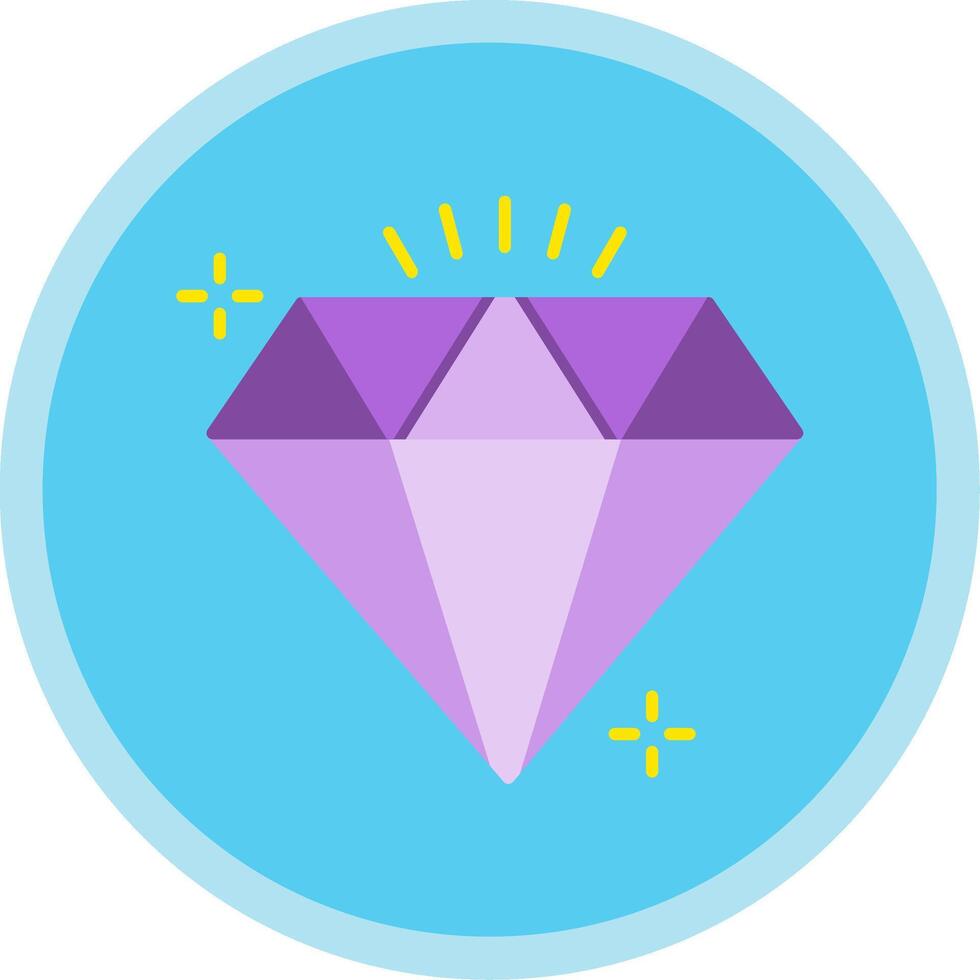 Diamond Flat Multi Circle Icon vector