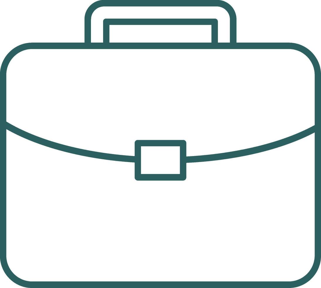 Brief Line Gradient Round Corner Icon vector