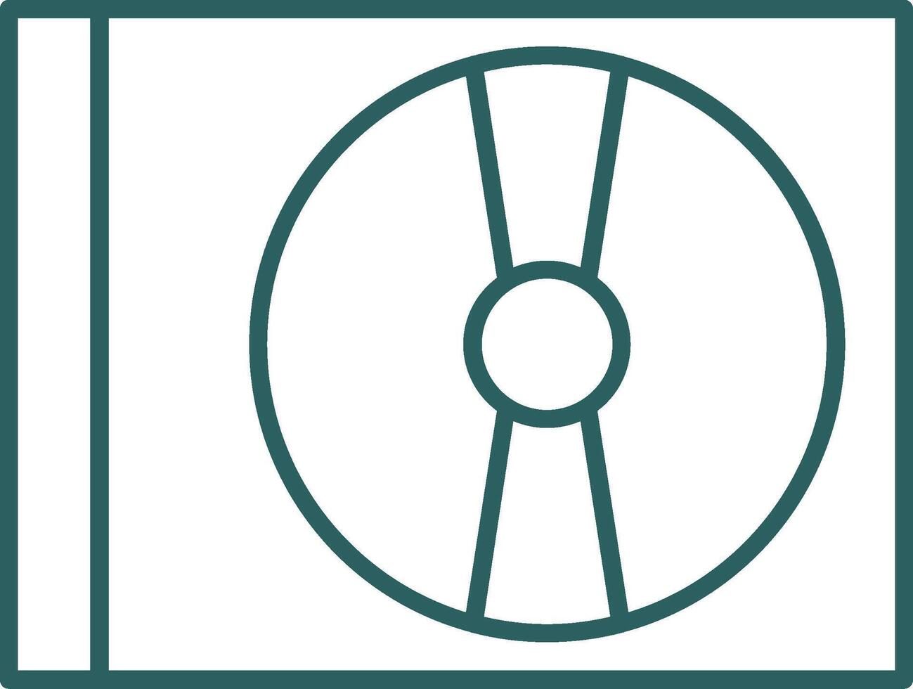Cd Player Line Gradient Round Corner Icon vector