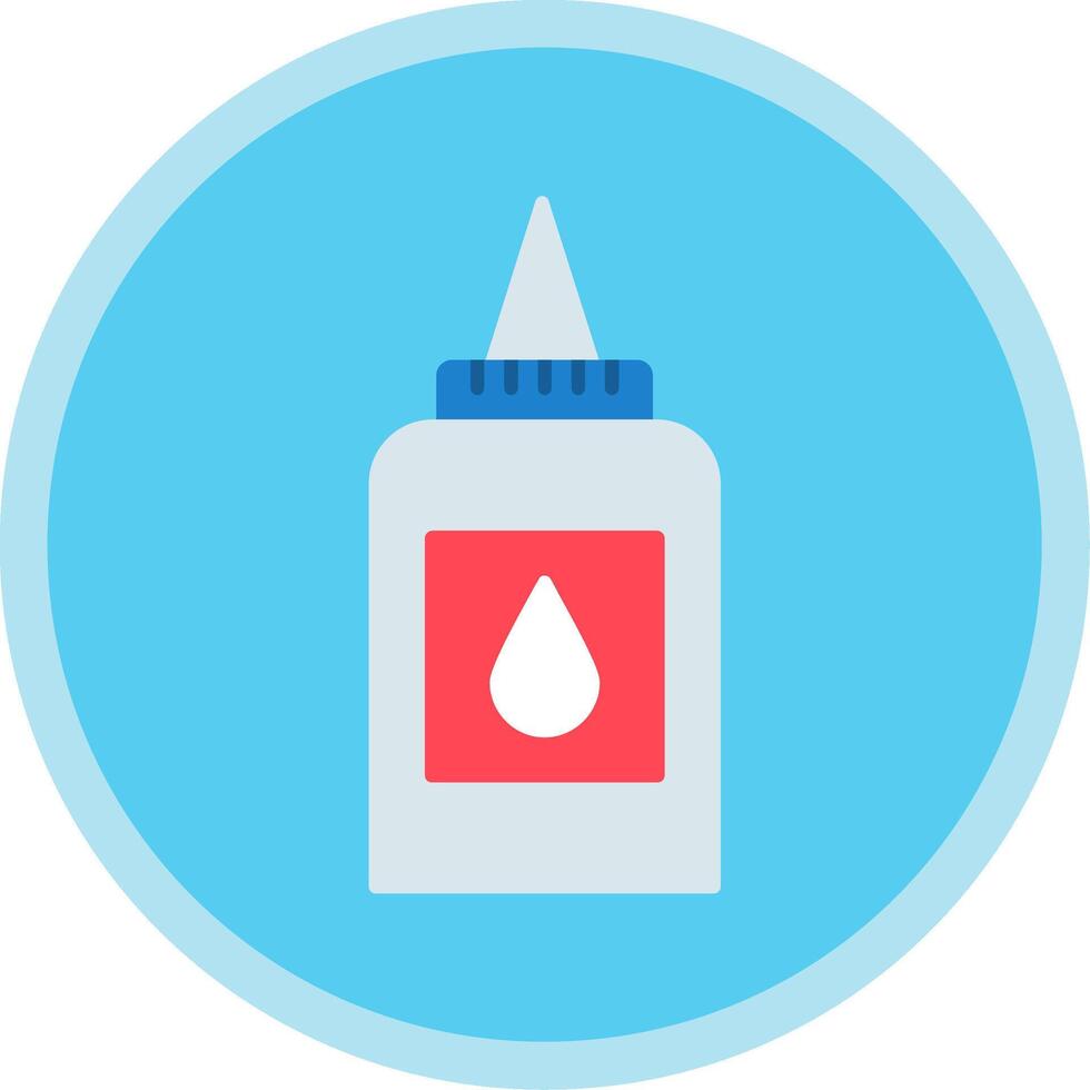 Liquid Glue Flat Multi Circle Icon vector