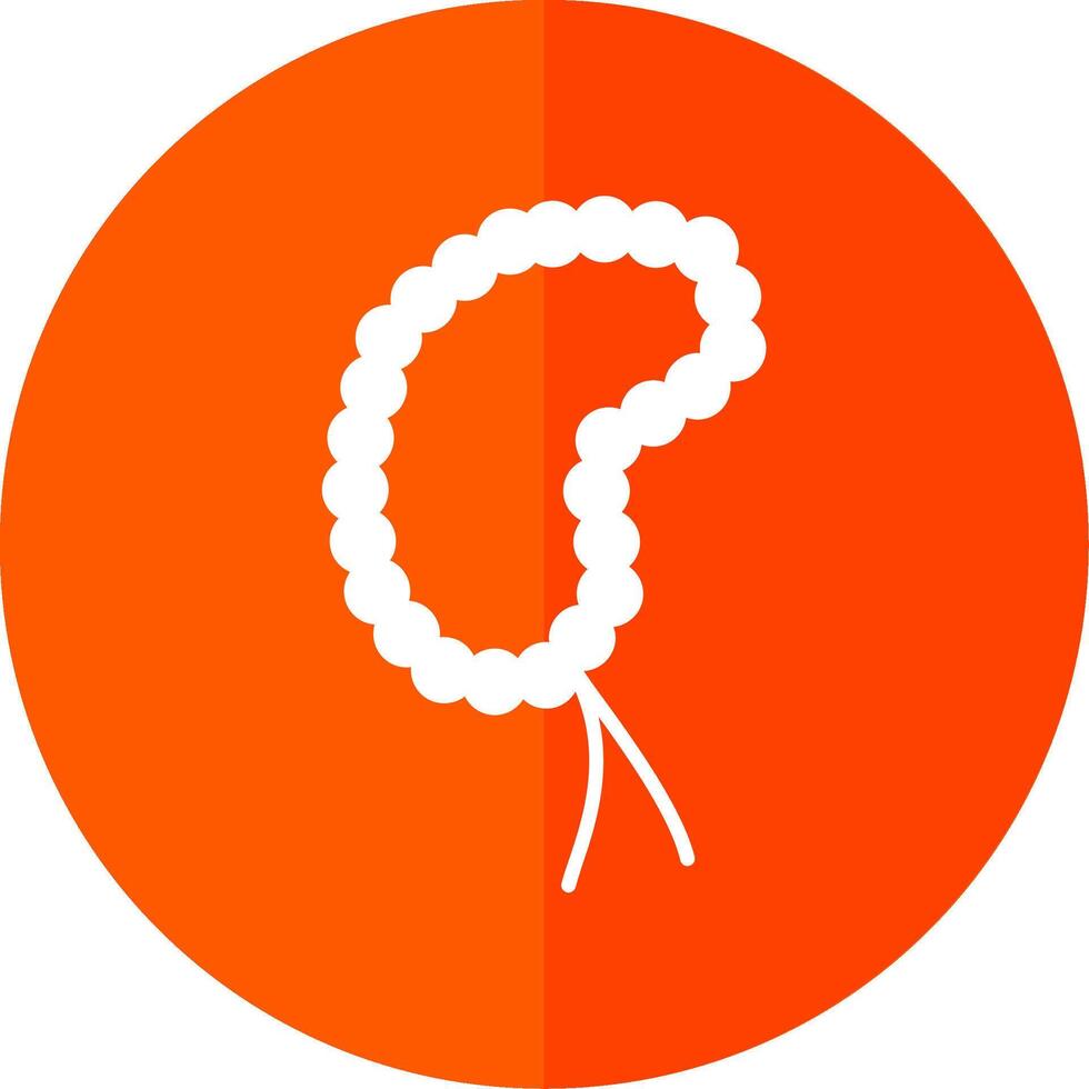 Bedug Glyph Red Circle Icon vector