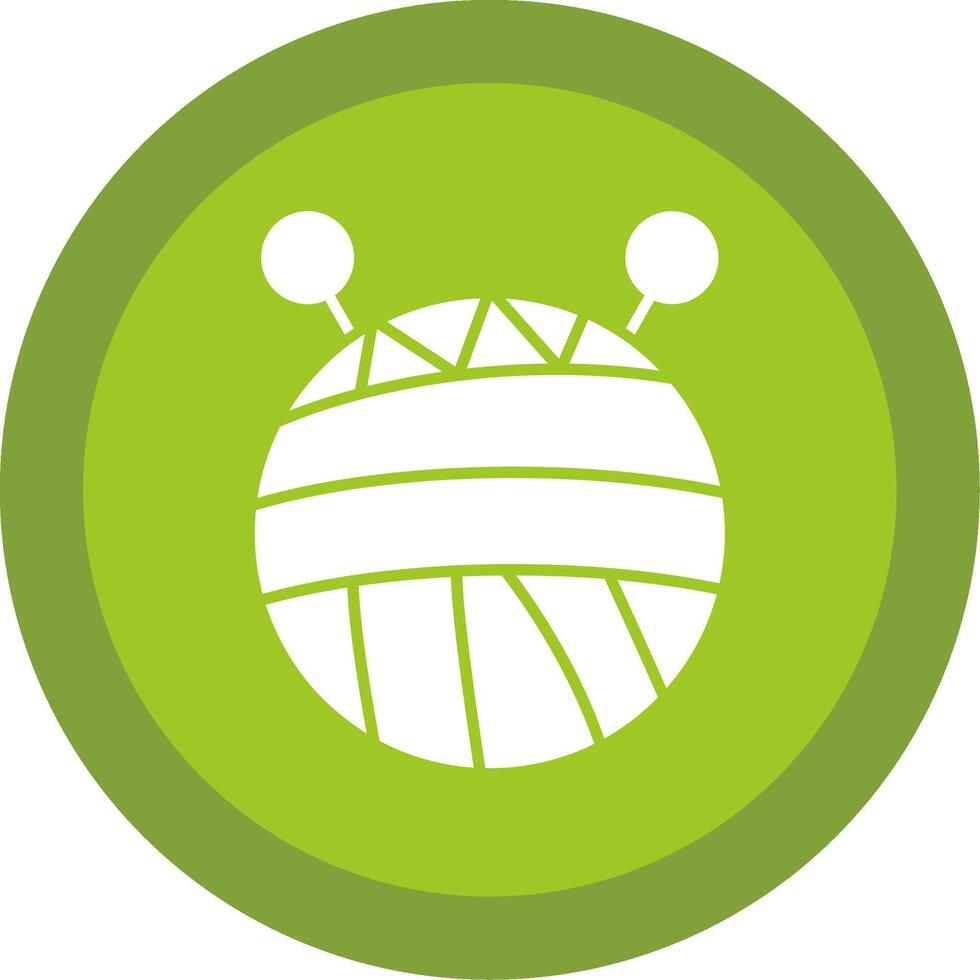 Wool Glyph Multi Circle Icon vector