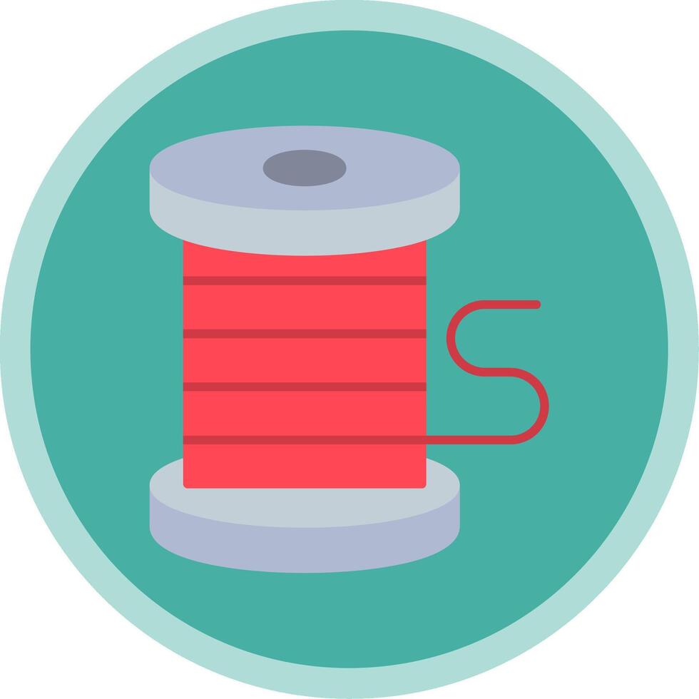 Thread Flat Multi Circle Icon vector