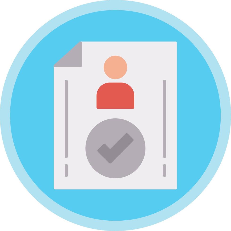 Verified Flat Multi Circle Icon vector