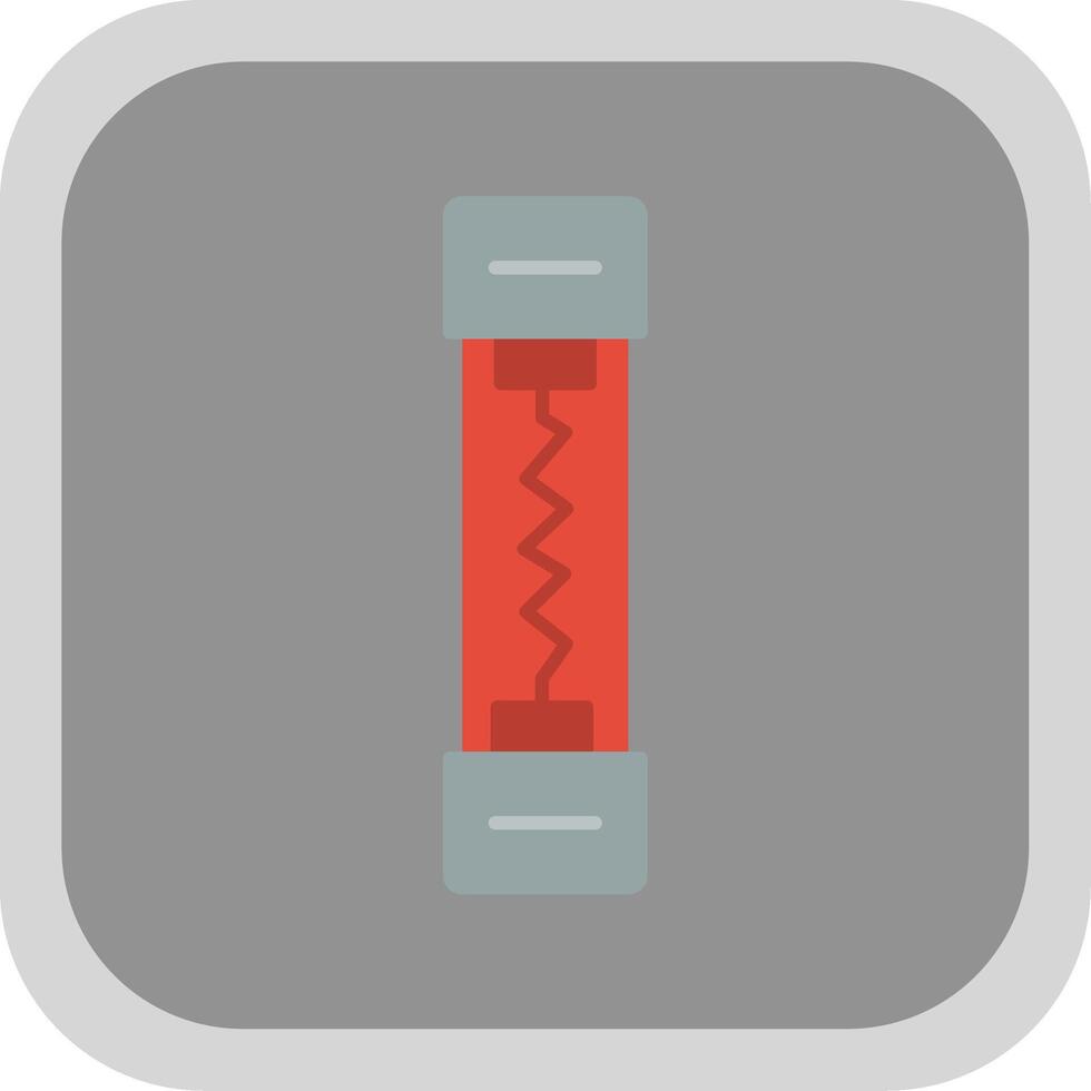 Fuse Flat Round Corner Icon vector