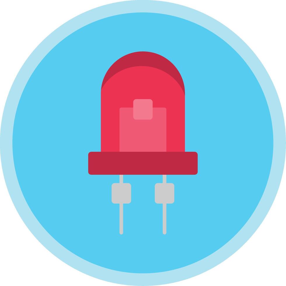 Diode Flat Multi Circle Icon vector