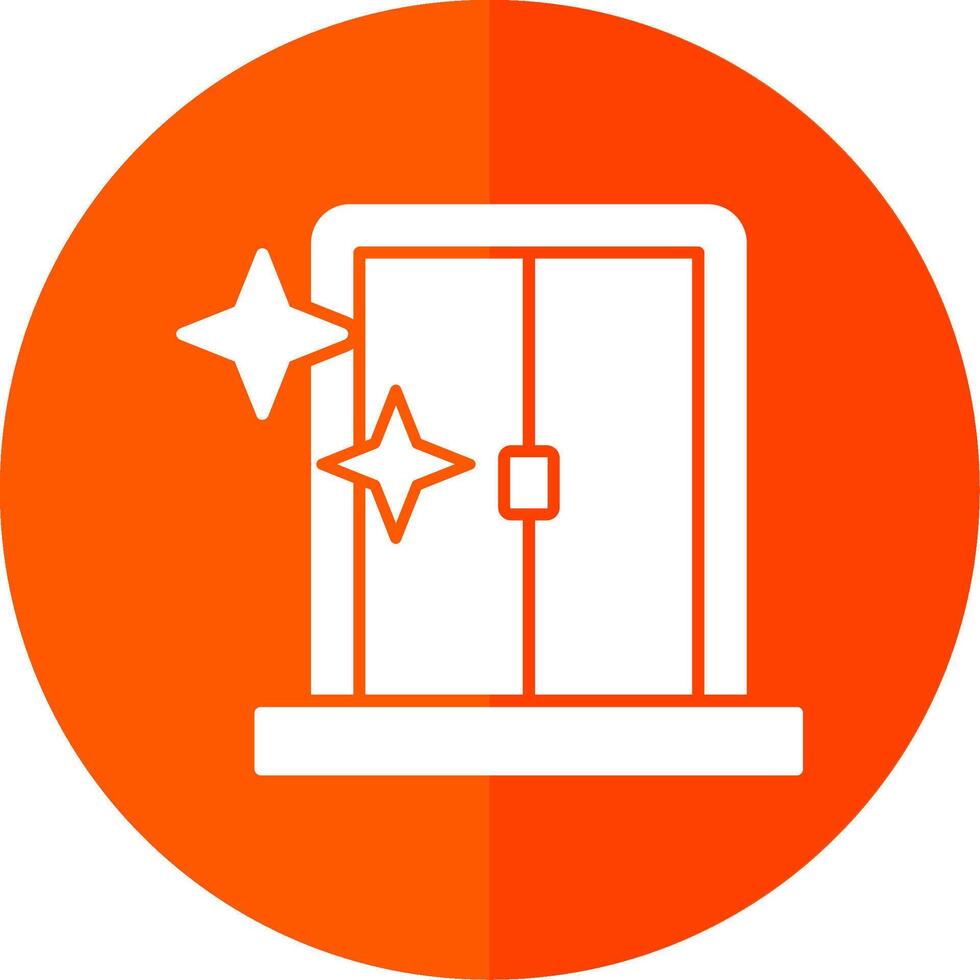 Window Glyph Red Circle Icon vector