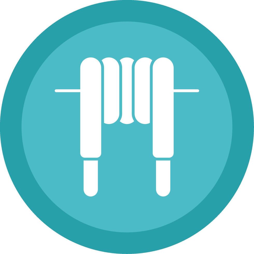 Inductor Glyph Multi Circle Icon vector