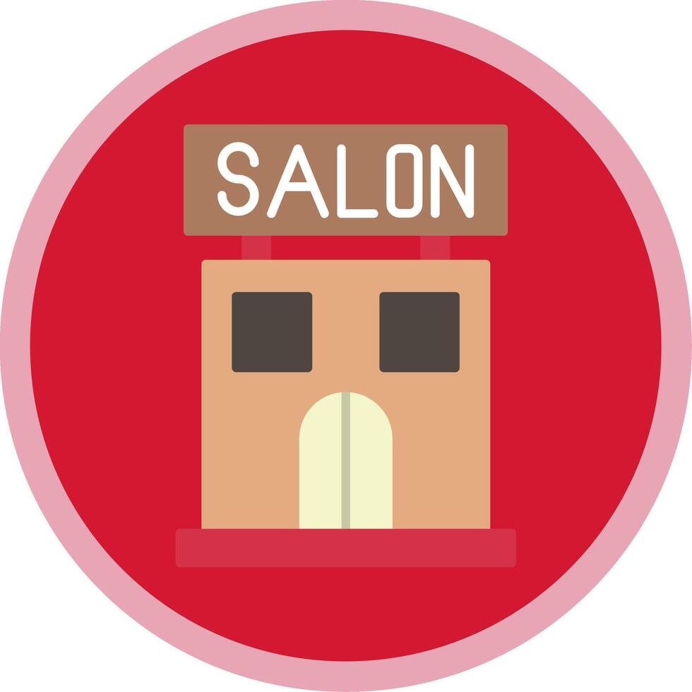 Salon Flat Multi Circle Icon vector