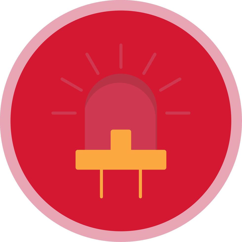 Led Flat Multi Circle Icon vector