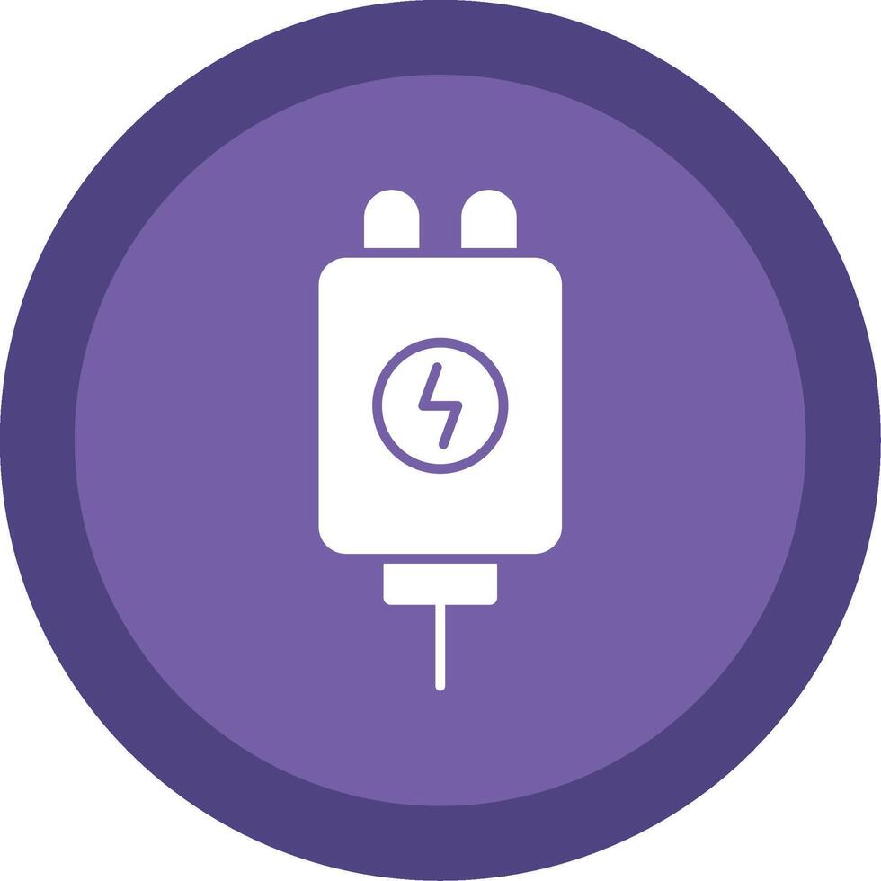Adapter Glyph Multi Circle Icon vector