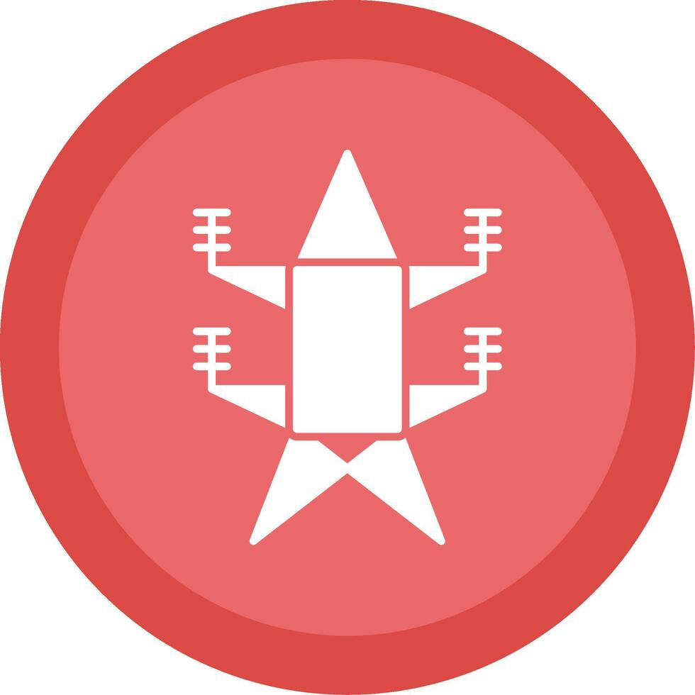 Electricity Glyph Multi Circle Icon vector