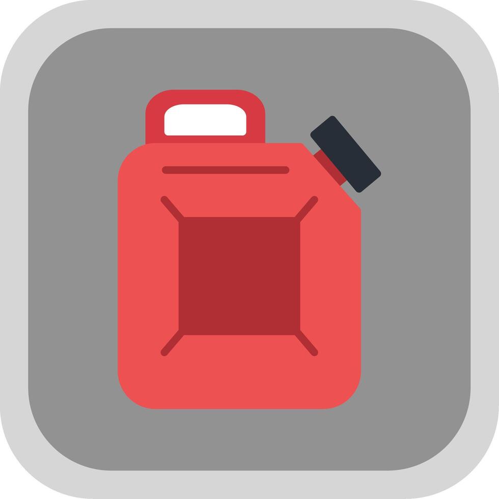 Canister Flat Round Corner Icon vector