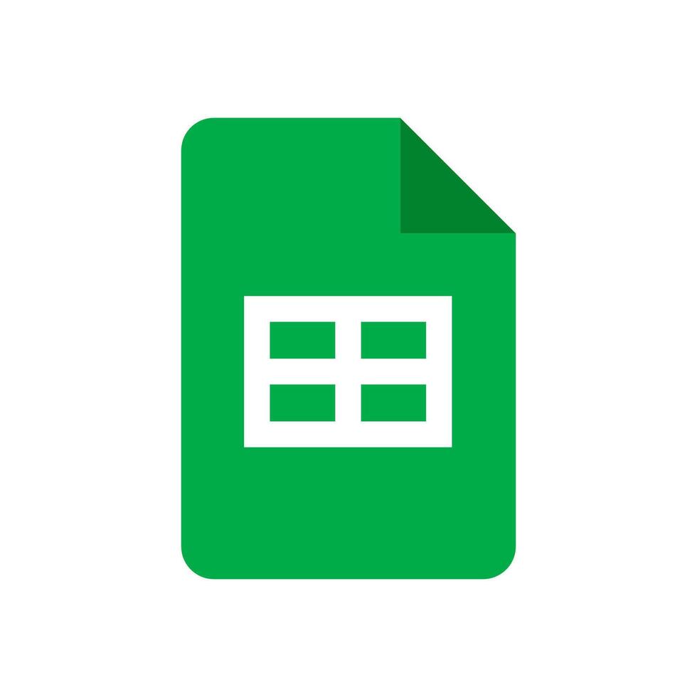 Google Sheets logo, icon vector