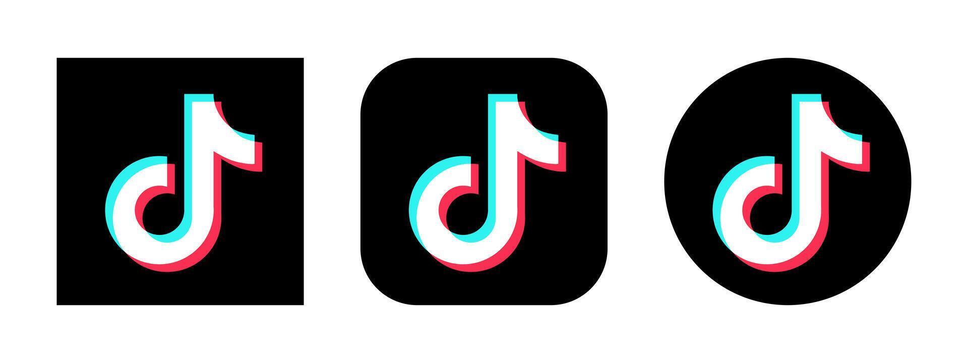 Tik Tok logotipo, icono vector