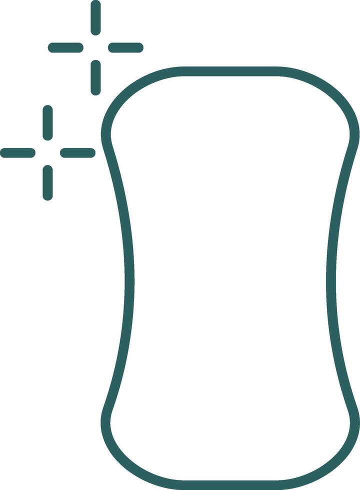 Soap Line Gradient Round Corner Icon vector