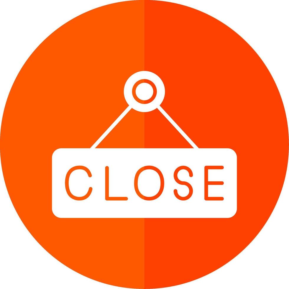 Close Glyph Red Circle Icon vector