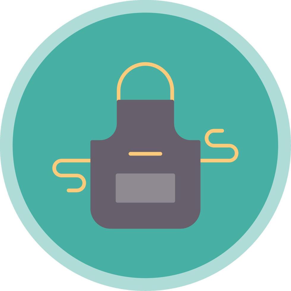 Apron Flat Multi Circle Icon vector