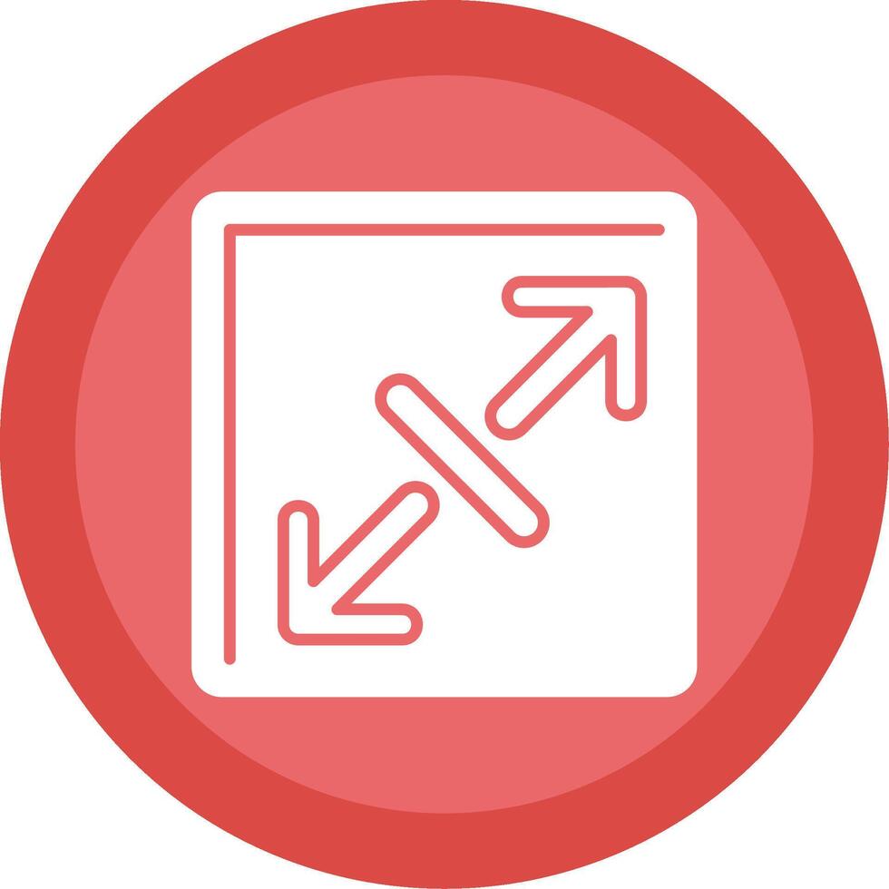 Expand Glyph Multi Circle Icon vector