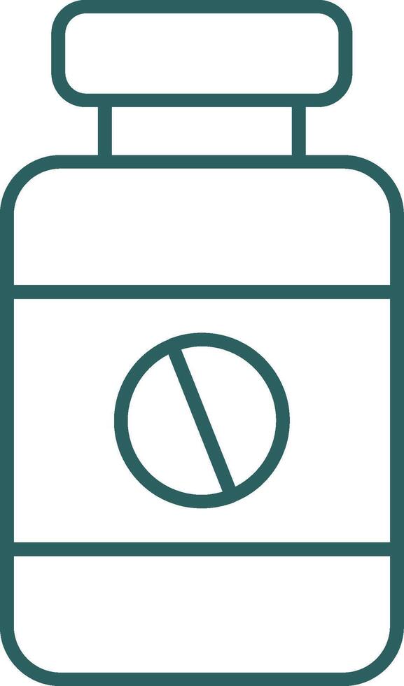 Iron Tablet Line Gradient Round Corner Icon vector