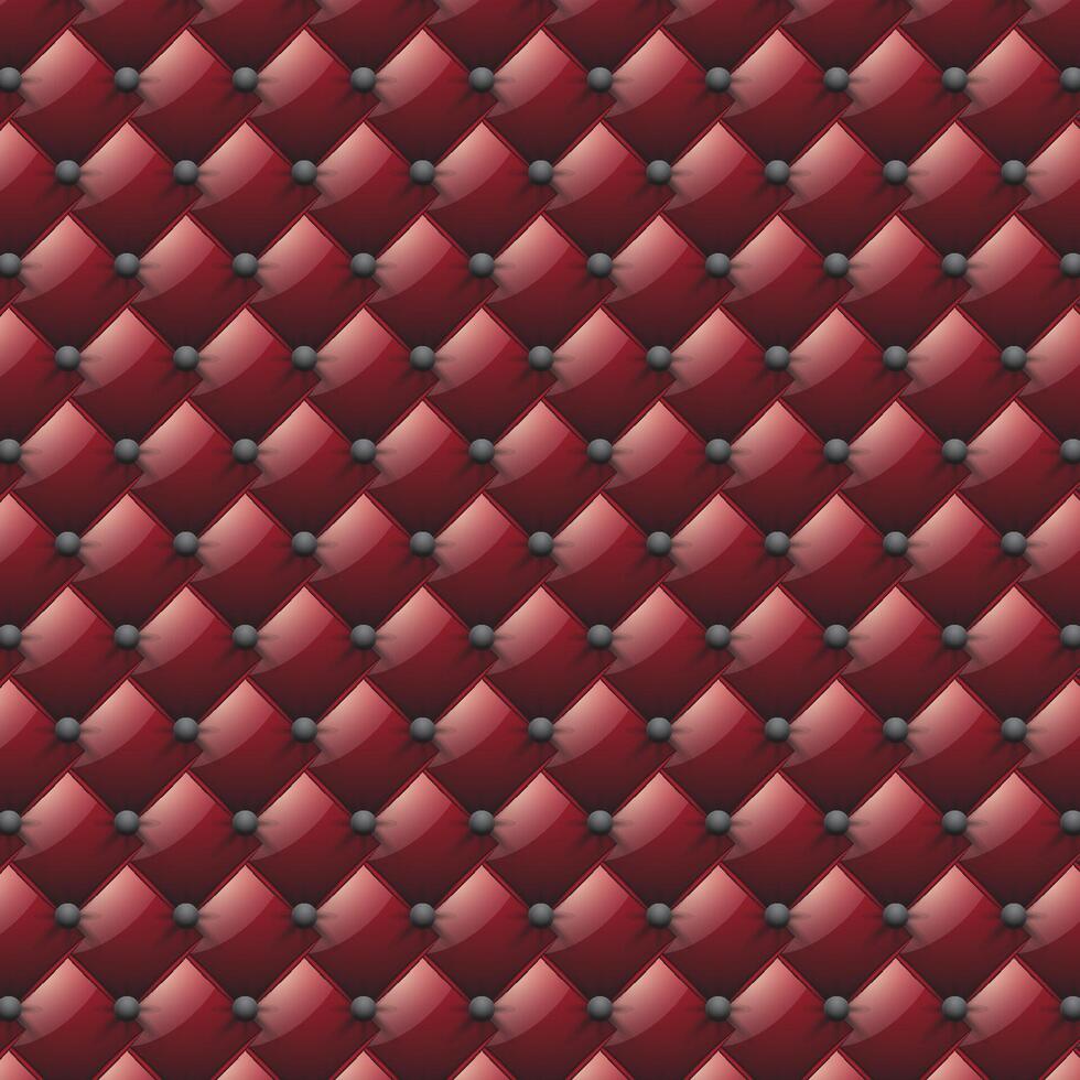 Luxurious Red Upholstery Seamless Pattern vector