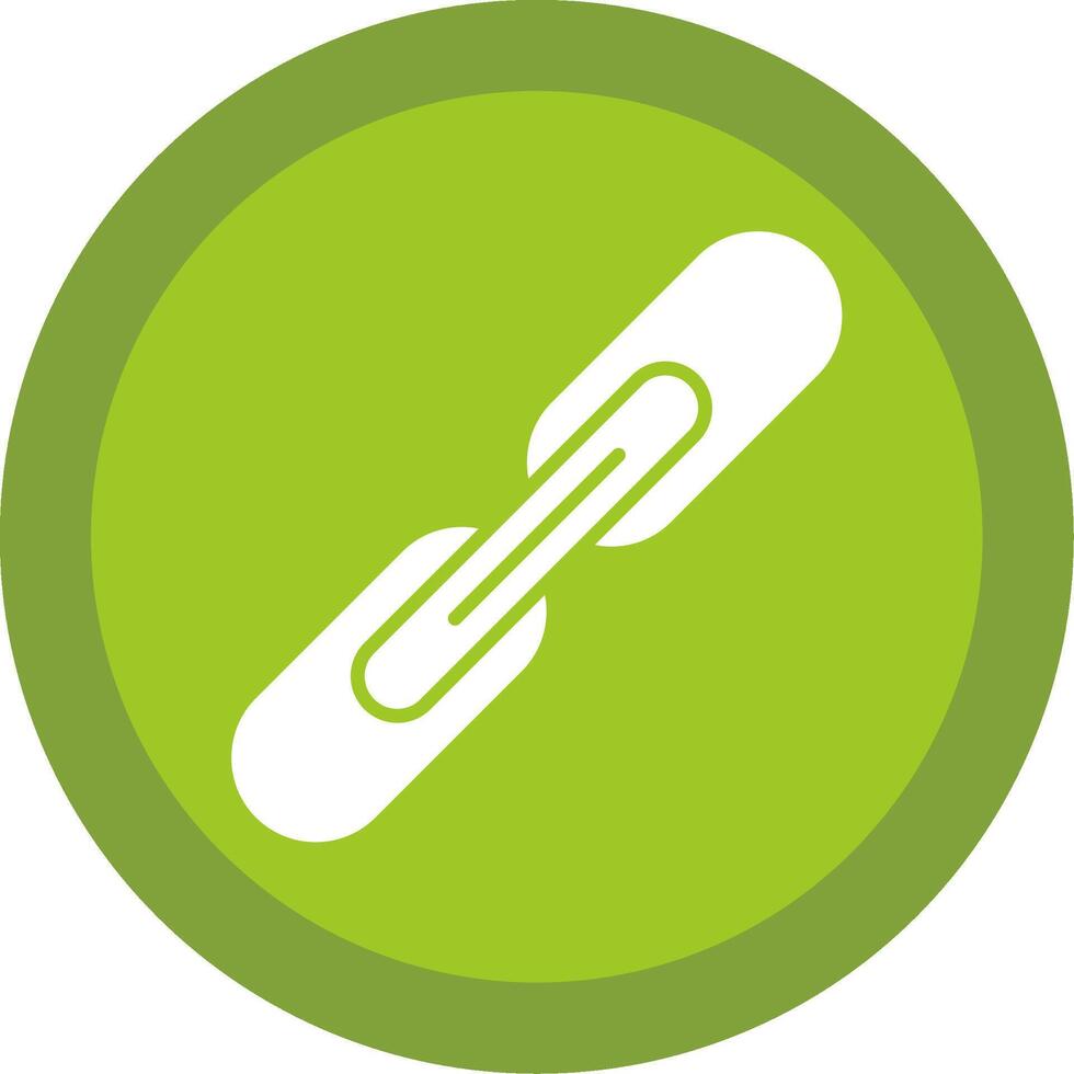 Link Glyph Multi Circle Icon vector