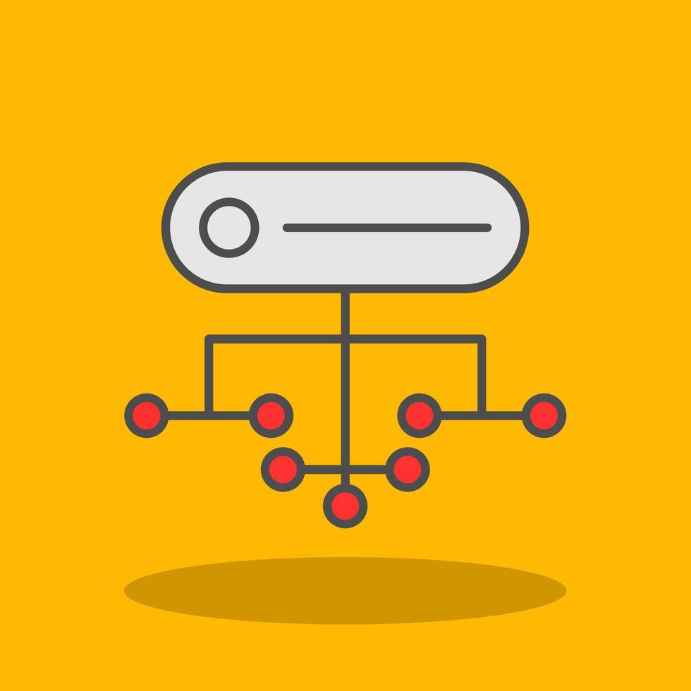 Structure Filled Shadow Icon vector
