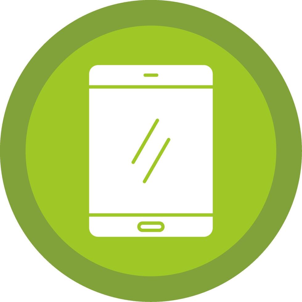 Smartphone Glyph Multi Circle Icon vector