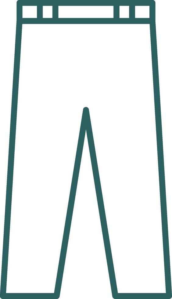 Trousers Line Gradient Round Corner Icon vector