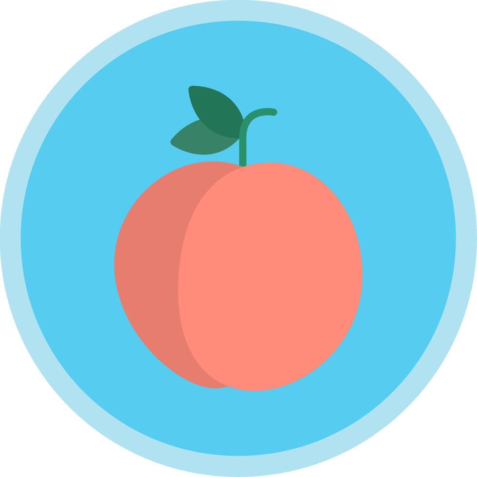 Peach Flat Multi Circle Icon vector