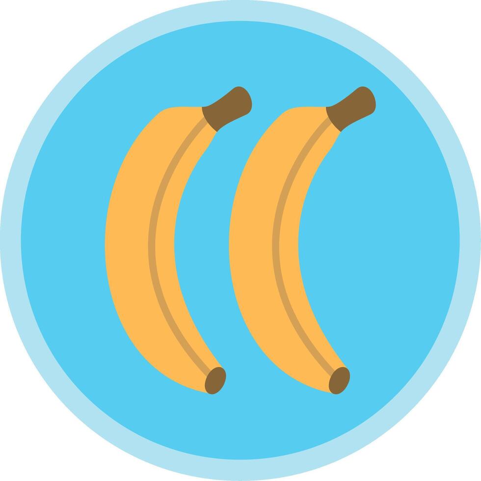 bananas plano multi circulo icono vector