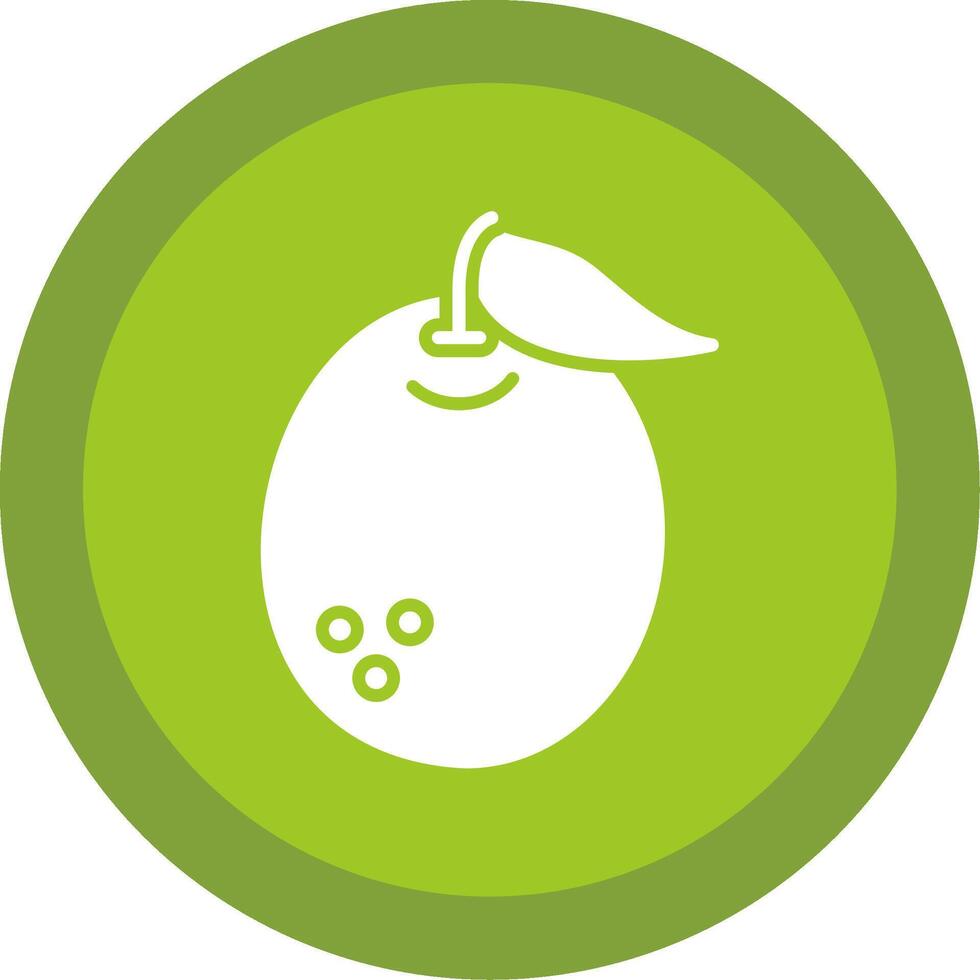 pomelo Glyph Multi Circle Icon vector