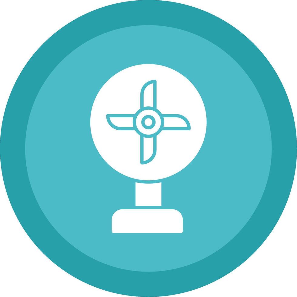 Fan Glyph Multi Circle Icon vector