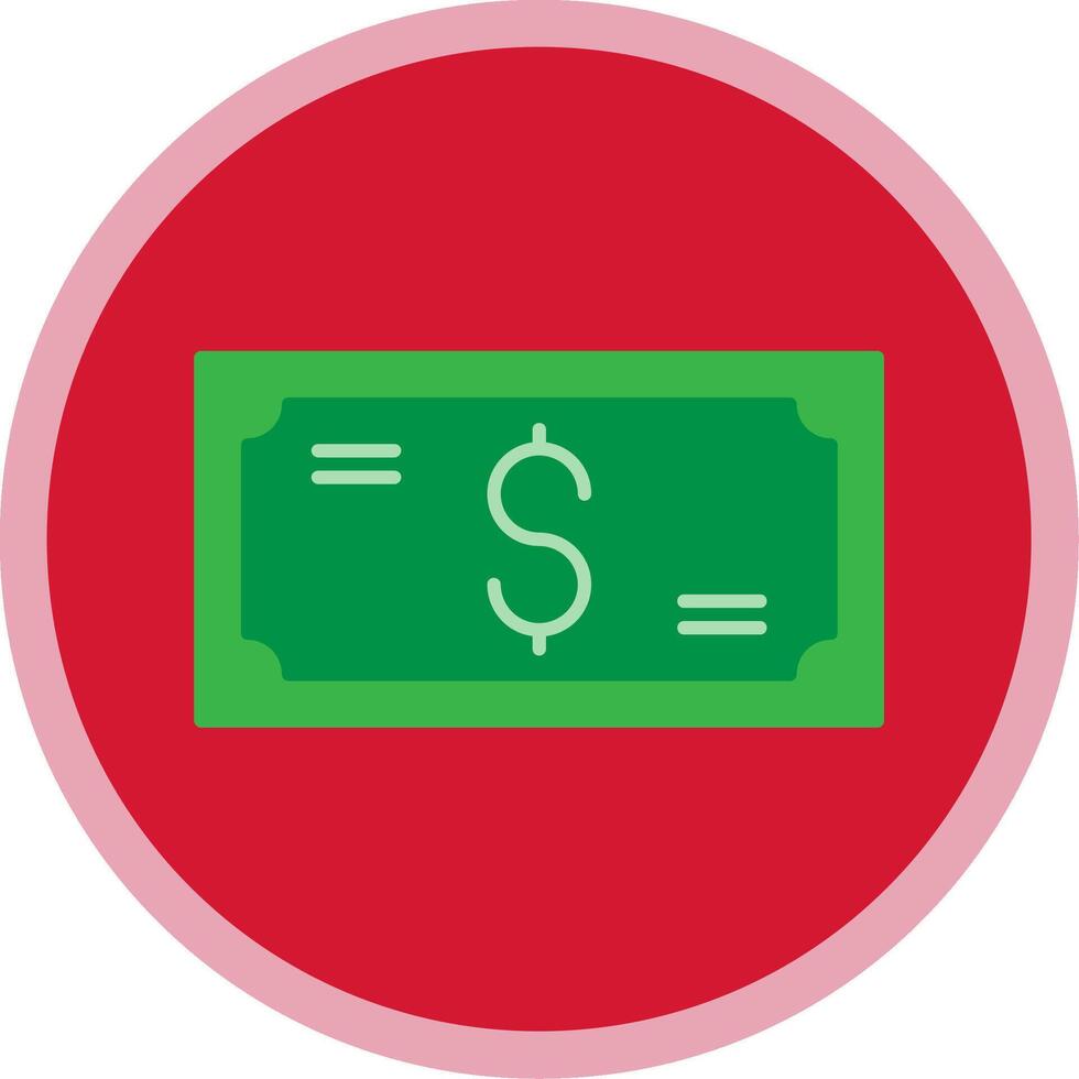 Money Flat Multi Circle Icon vector