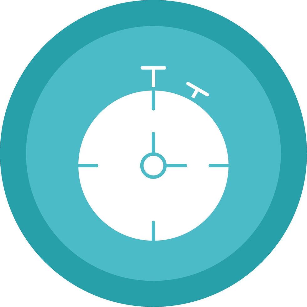 Chronometer Glyph Multi Circle Icon vector