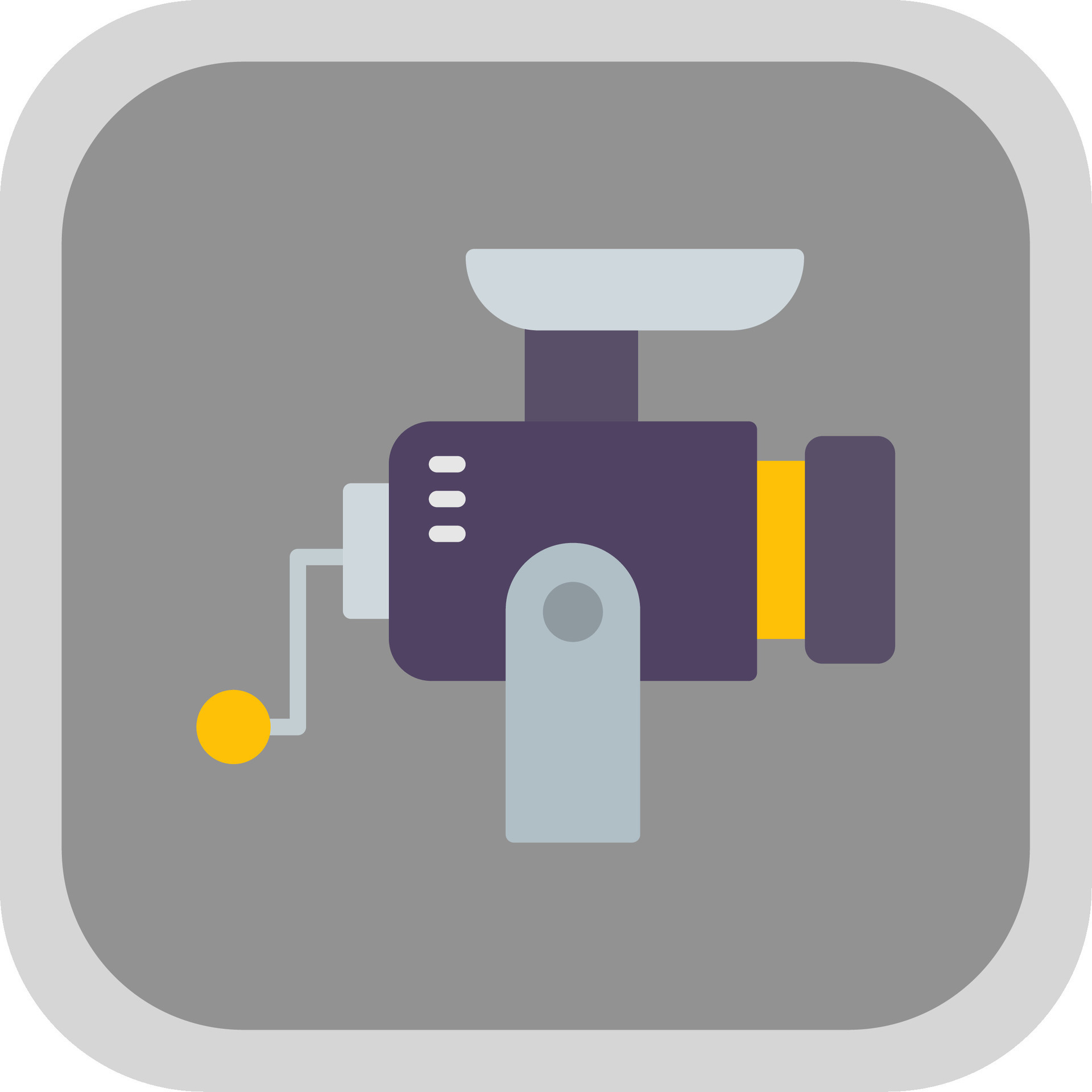 Mincer Flat Round Corner Icon 42958628 Vector Art at Vecteezy