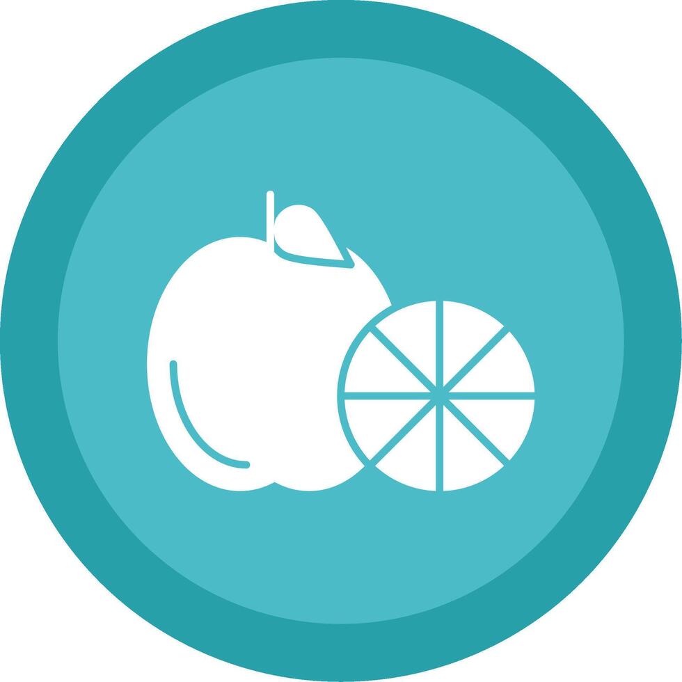 Healthy Eating Glyph Multi Circle Icon vector