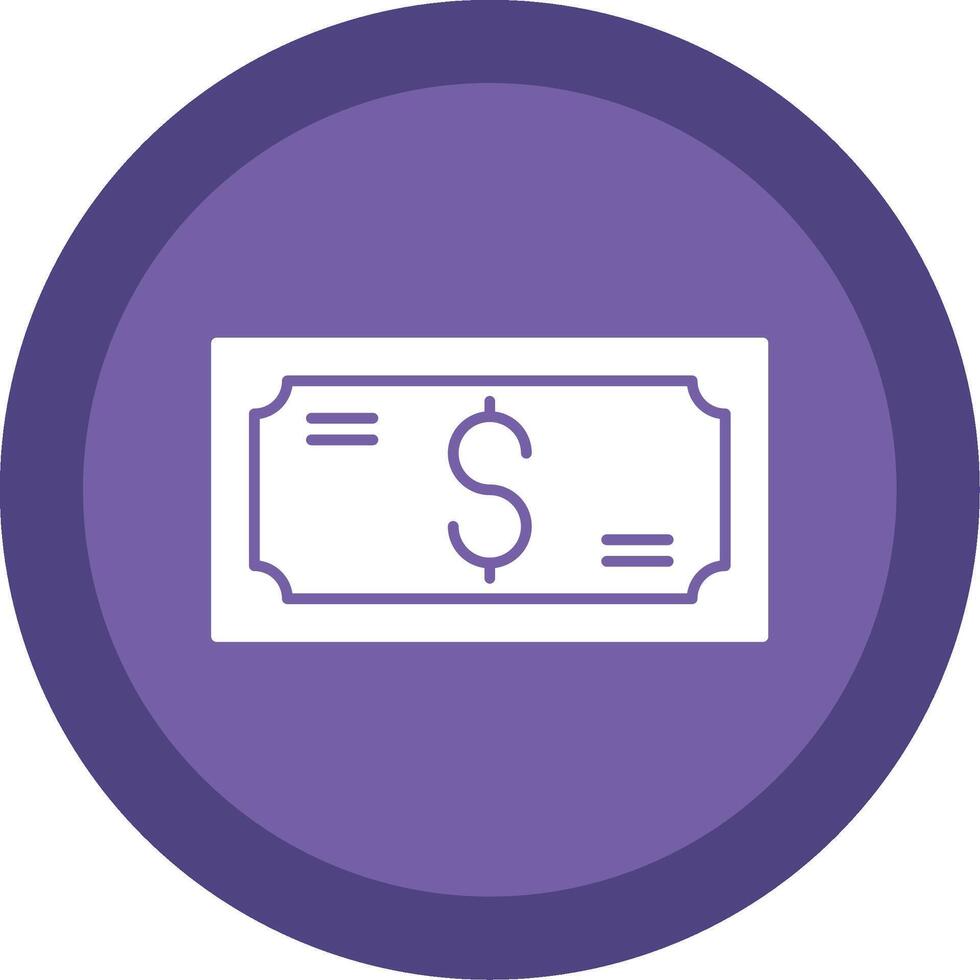 Money Glyph Multi Circle Icon vector