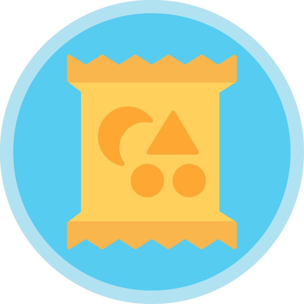 Snack Flat Multi Circle Icon vector