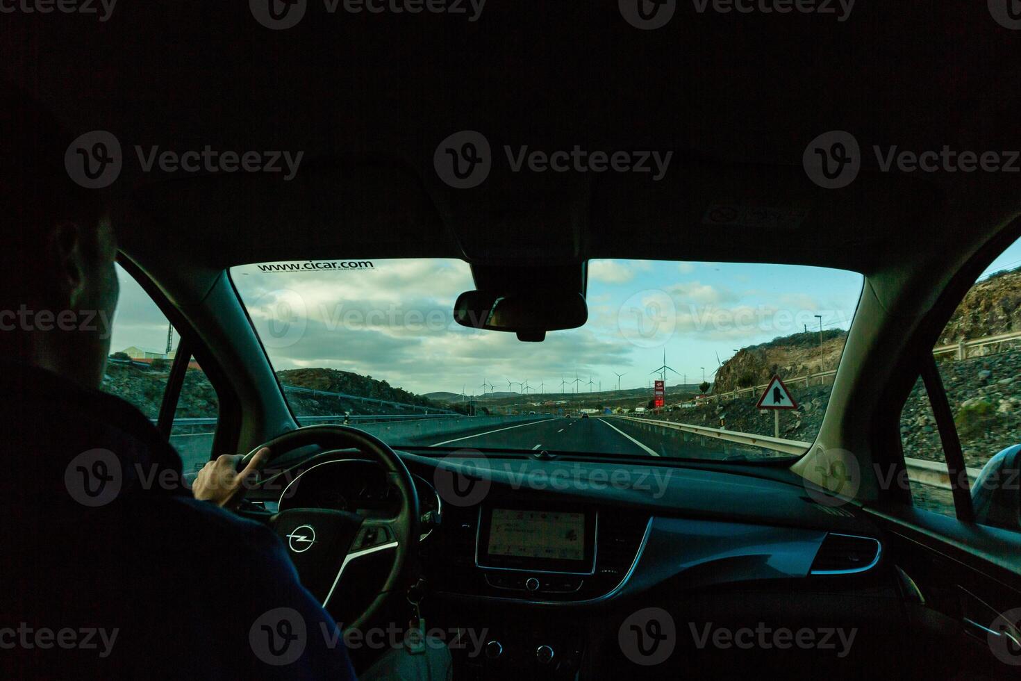 conducción con comodidad, coche interior foto