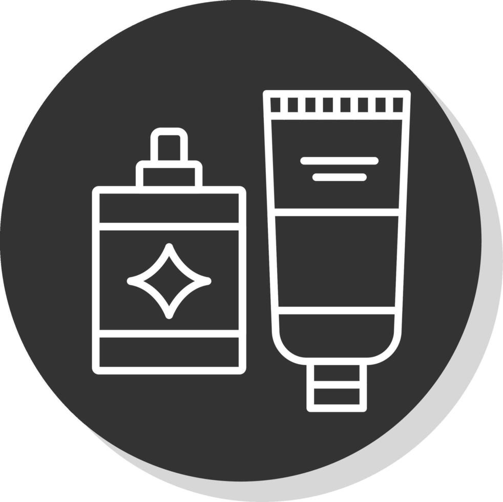 Hygiene Product Line Grey Circle Icon vector