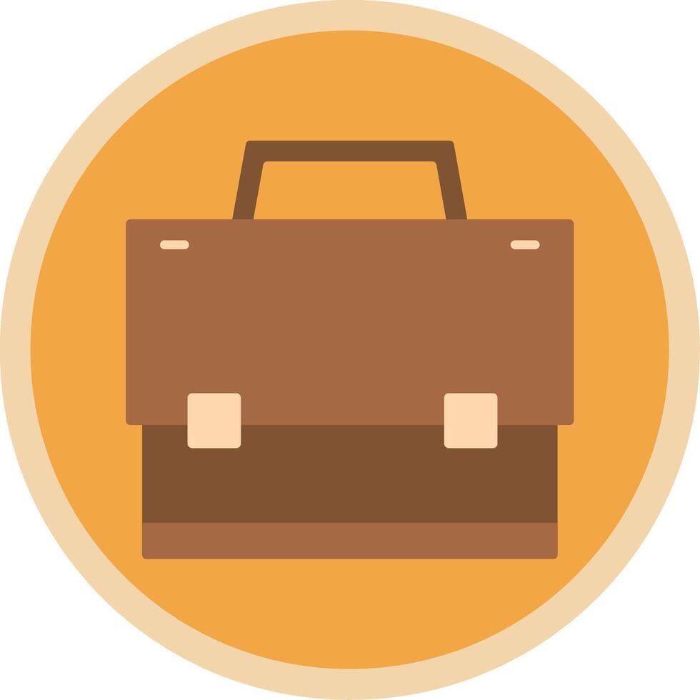 Suitcase Flat Multi Circle Icon vector