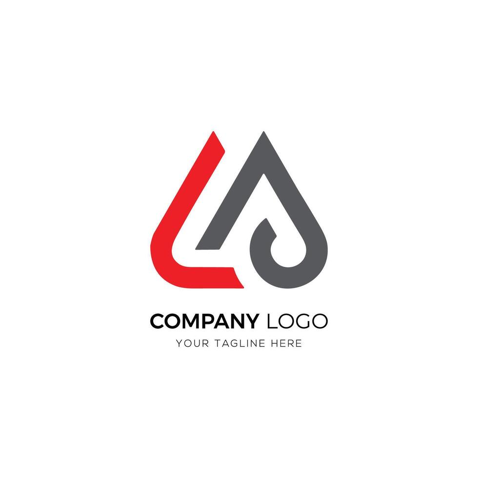 Letter A logo template vector