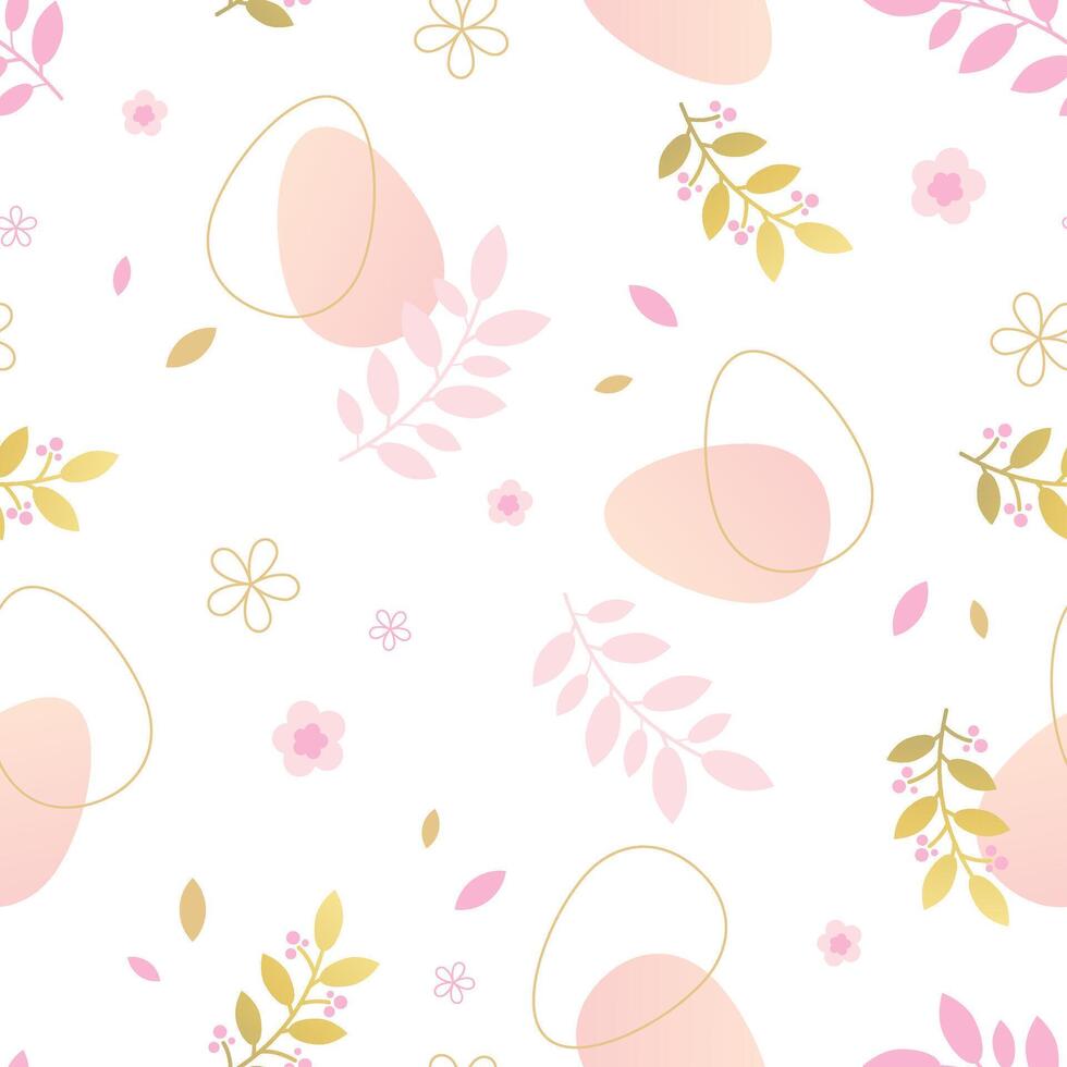 Easter egg seamless pattern vector