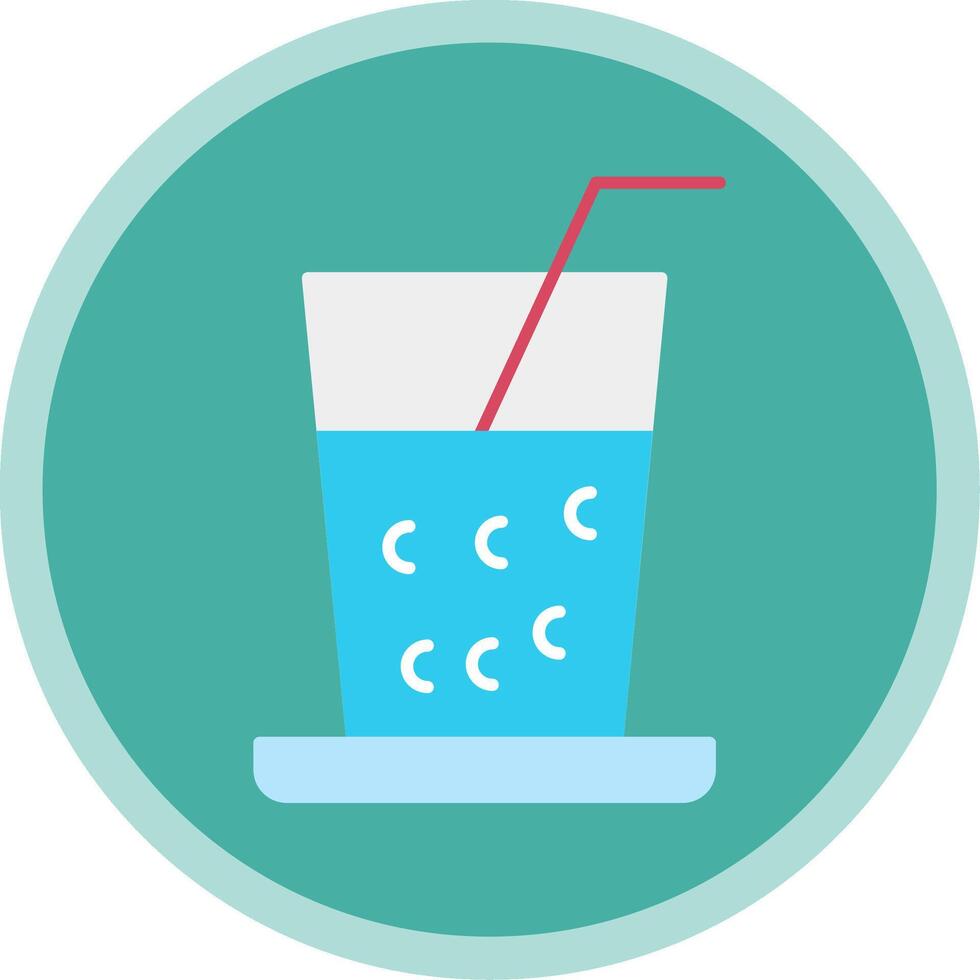 Drinks Flat Multi Circle Icon vector